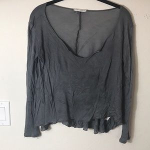 Urban Outfitters flowy gray shirt